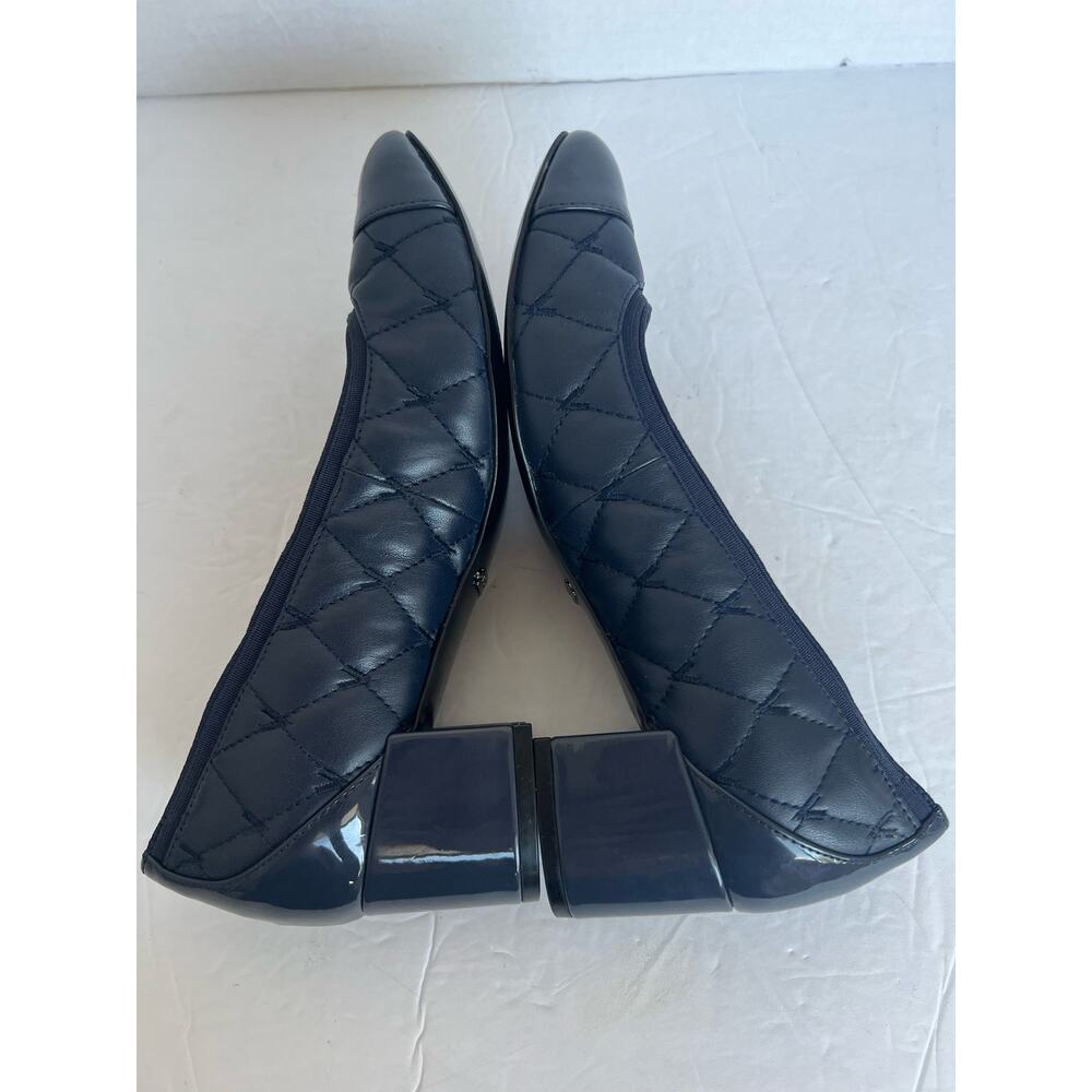 Vionic Ruby Olympia Quilted Leather Navy Blue Cap… - image 3